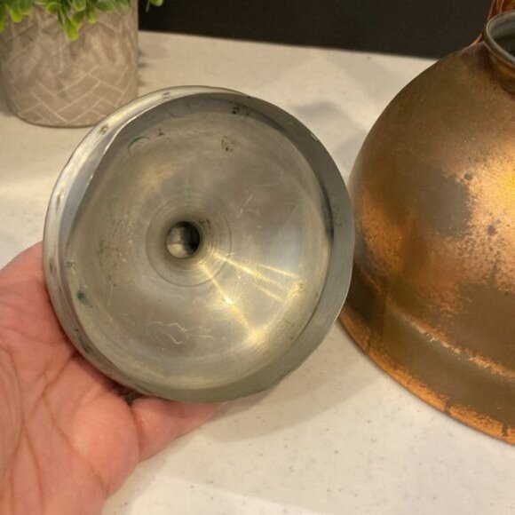 Vintage Antique 7" Copper Teapot Kettle with Lid - Picture 11 of 16